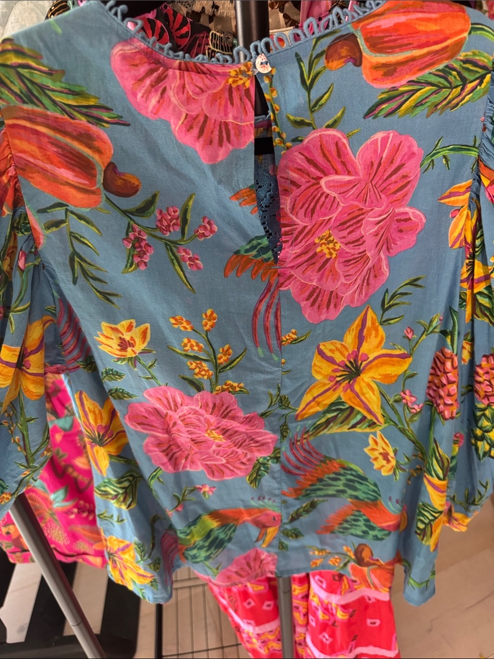 FARM Rio Blue Toucans Garden Blouse - Picture 8 of 11